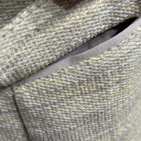 CAbi One Fine Day blazer Lemon Zest light yellow & gray tweed  Boulce  Sz 4 - Picture 6 of 11